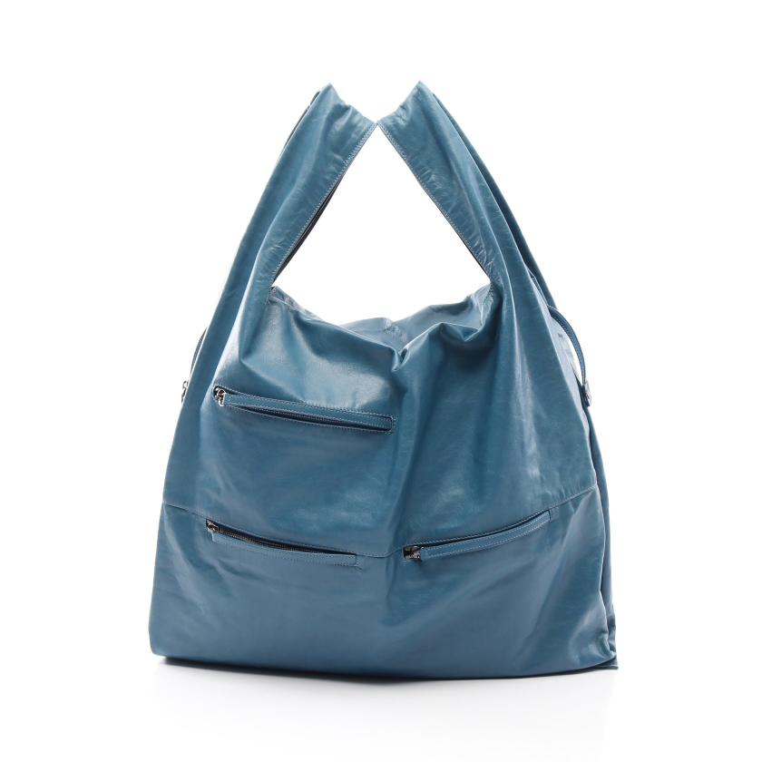 JIL SANDER・バッグ・ ハンドバッグ レザー ブルー