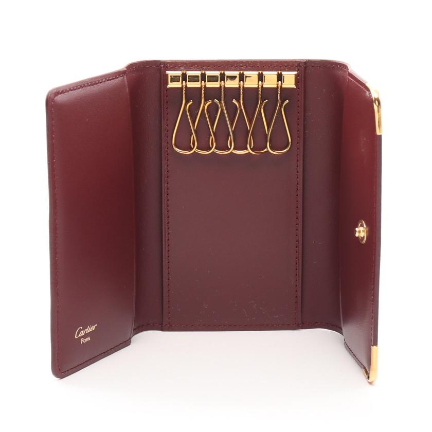 カルティエ(Cartier)マストライン|6連|キーケース|レザー|ボルドー|ハイブランド・ブランド専門の中古通販サイト(718573) カルティエ(Cartier)マストライン|6連|キーケース|レザー|ボルドー|ハイブランド・ブランド専門の中古通販サイト(718573)