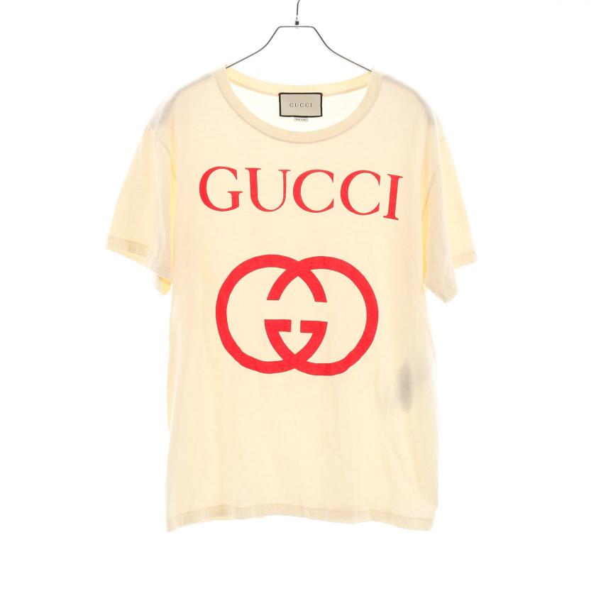 GUCCI・トップス・インターロッキングG コットン オーバーサイズ T  