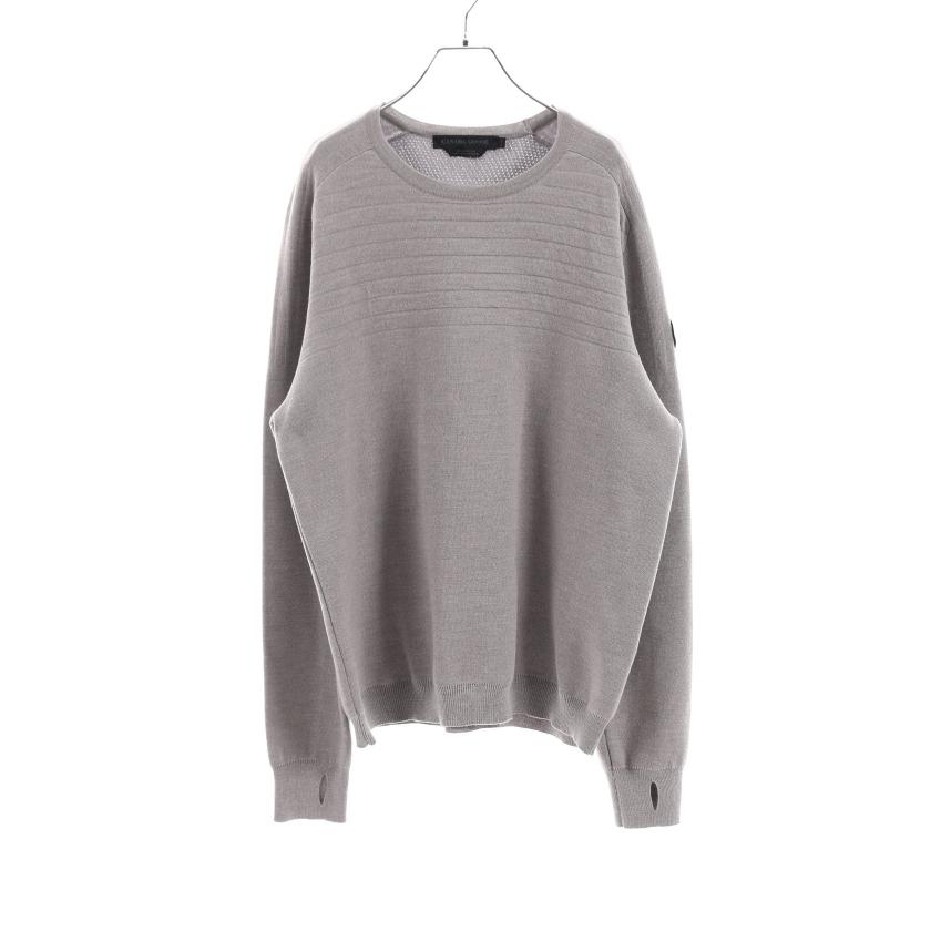 カナダグース Canada Goose Conway Crew Neck Sweater Black Label ニット ウール ライトグレー ハイブランド ブランド専門の中古通販サイト 7177