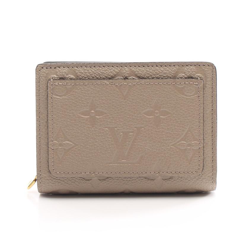 LOUIS VUITTON・財布・小物・ポルトフォイユ クレア モノグラムアンプラント トゥルトレール 二つ折り財布 コンパクトウォレット レザー グレーベージュ