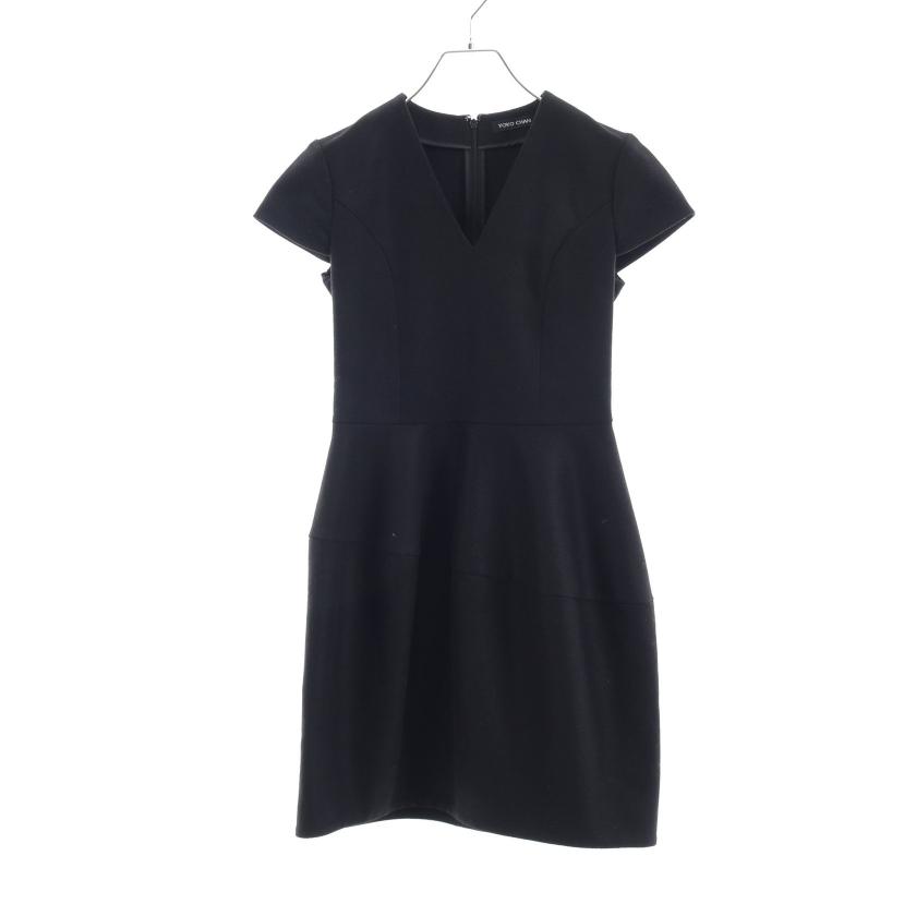 YOKO CHAN・ワンピース・ バルーン ワンピース Vネック ウール