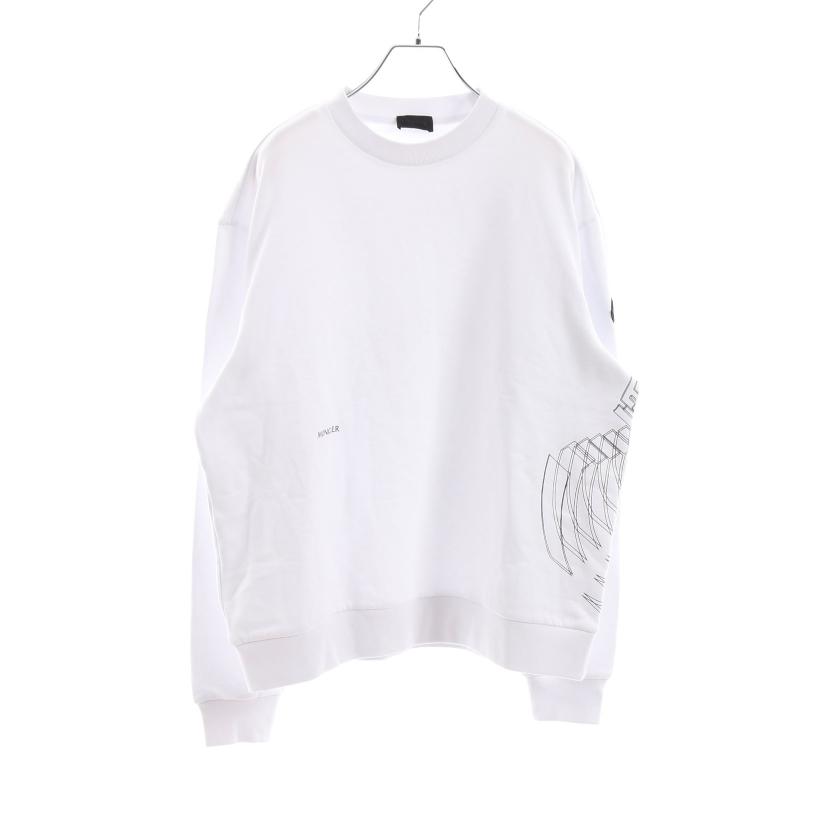 MONCLER・トップス・ スウェットシャツ クルーネック ロゴプリント 