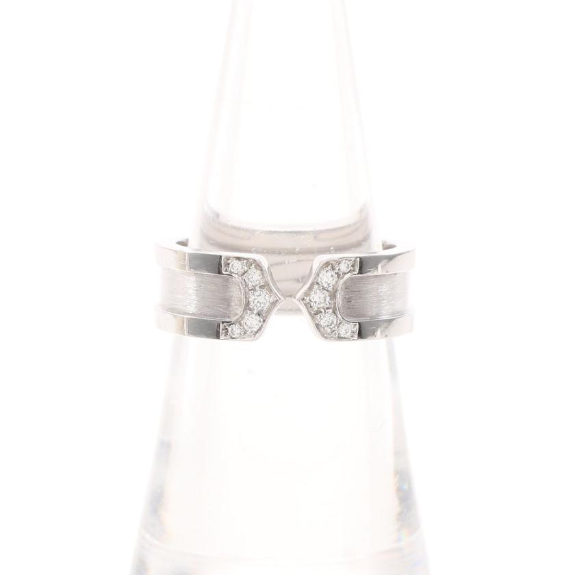 カルティエ Cartier Cドゥ カルティエ 2c リング 指輪 K18wg ダイヤモンド ホワイトゴールド 10pダイヤ ハイブランド ブランド専門の中古通販サイト