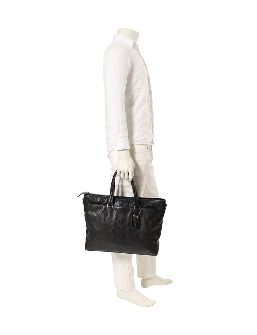 コーチ(COACH)オプアート|ミディアム|ビジネスバッグ|2WAY|レザー|黒|ハイブランド・ブランド専門の中古通販サイト(86468)