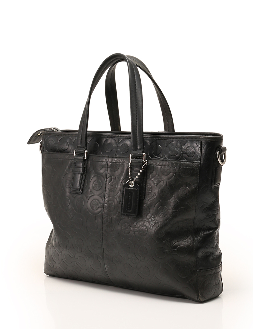 コーチ(COACH)オプアート|ミディアム|ビジネスバッグ|2WAY|レザー|黒|ハイブランド・ブランド専門の中古通販サイト(86468)