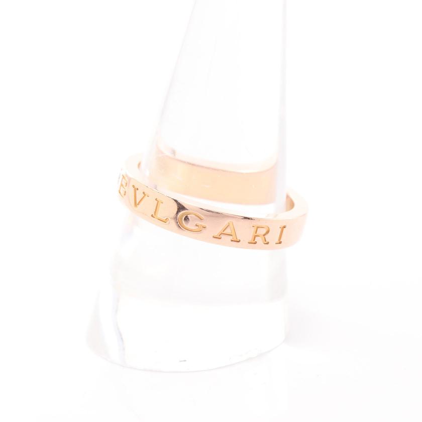 ブルガリ Bvlgari ブルガリブルガリ ダブルロゴ リング 指輪 K18pg ダイヤモンド ピンクゴールド 1pダイヤ ハイブランド ブランド専門の中古通販サイト