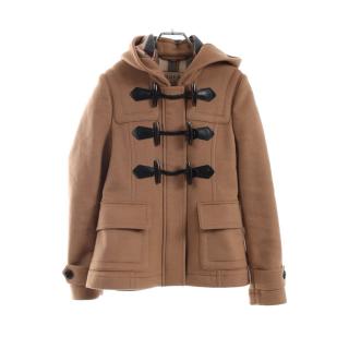 バーバリー Burberry Short Blackwell ショート ダッフルコート ウール イエロー ブラウン フード付き ハイブランド ブランド専門の中古通販サイト