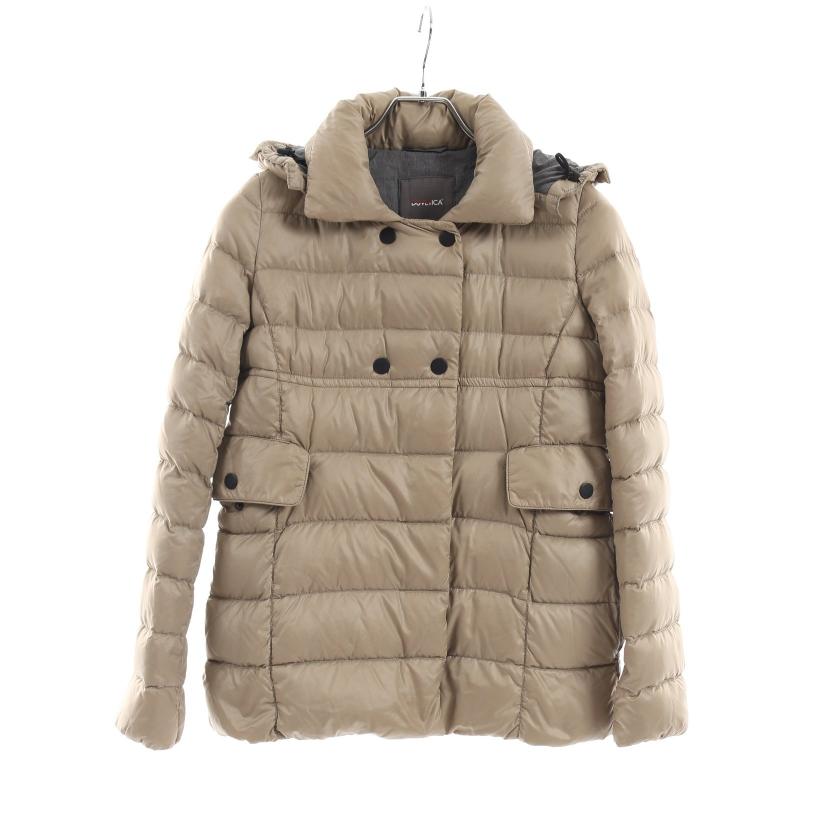 デュベティカ Duvetica ダウンジャケット イエローブラウン ダブルボタン ハイブランド ブランド専門の中古通販サイト