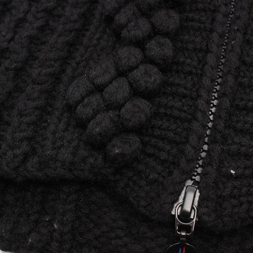 モンクレール(MONCLER)|カーディガン|半袖|ウール|ブラック モンクレール(MONCLER)|カーディガン|半袖|ウール|ブラック