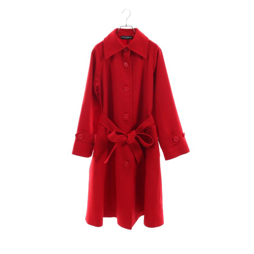DOLCE&GABBANA・アウター・ コート ウール レッド シングル