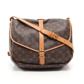 結婚祝い VUITTON LOUIS ソミュール 35 ショルダーバッグ モノグラム - ショルダーバッグ
