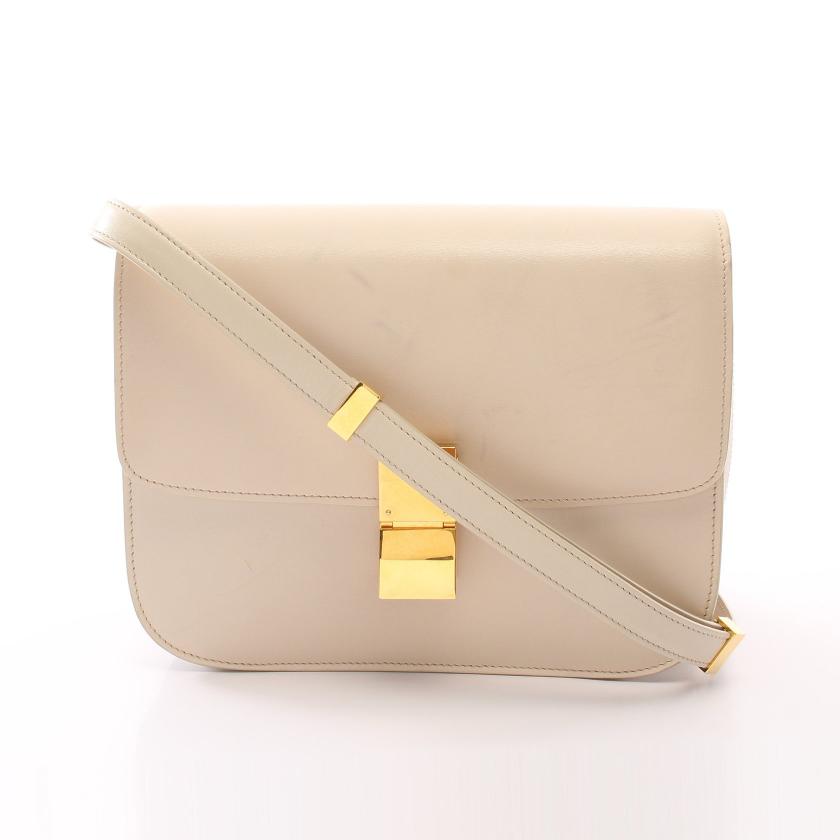 CELINE・バッグ・クラシック ミディアム ショルダーバッグ ボックス 