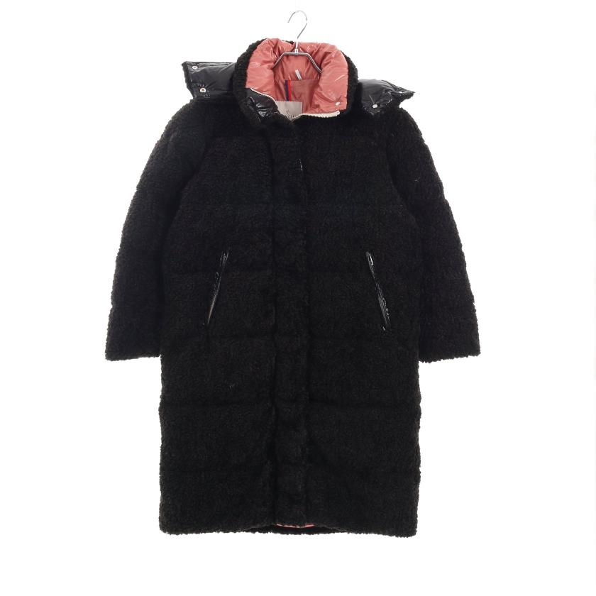 MONCLER・アウター・HAINARDIA ダウンコート フェイクファー ブラック