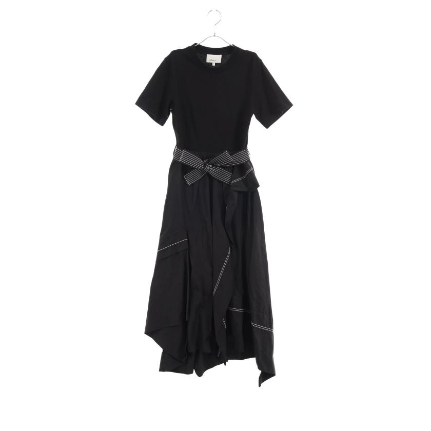 スリーワンフィリップリム 3 1 Phillip Lim カットソー ワンピース ブラック 切替 ハイブランド ブランド専門の中古通販サイト