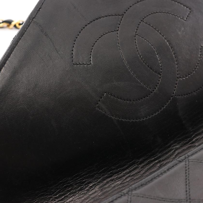 シャネル(CHANEL)ビコローレ|デカココマーク|チェーンショルダーバッグ|ラムスキン|ブラック|ゴールド金具|プッシュロック|ハイブランド・ブランド専門の中古通販サイト(744192)