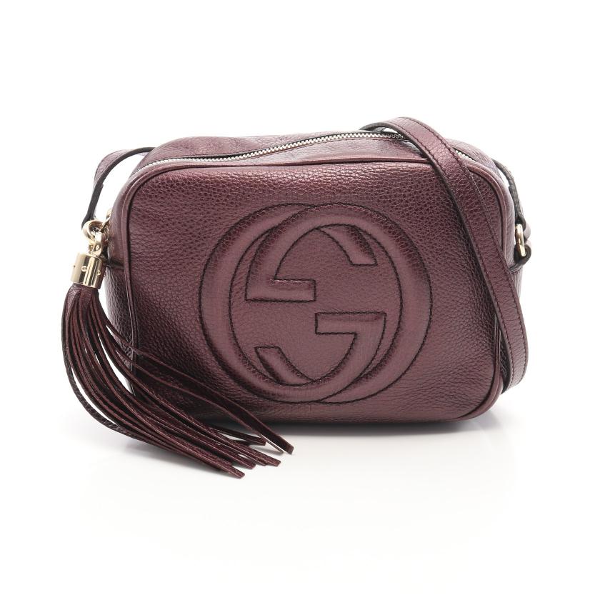 【美品】GUCCI ソーホー ショルダーバッグ エンボス タッセル ディスコ GUCCI・バッグ・ソーホー ディスコバッグ インターロッキングG