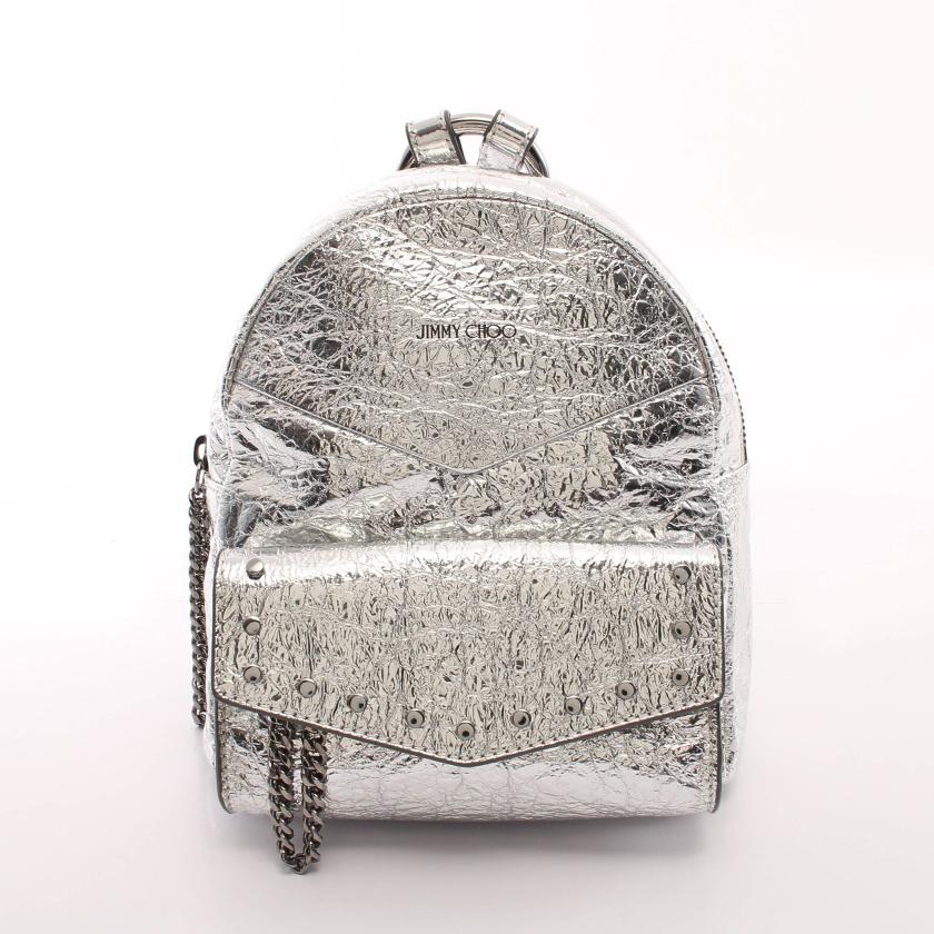 JIMMY CHOO シルバーバックパック