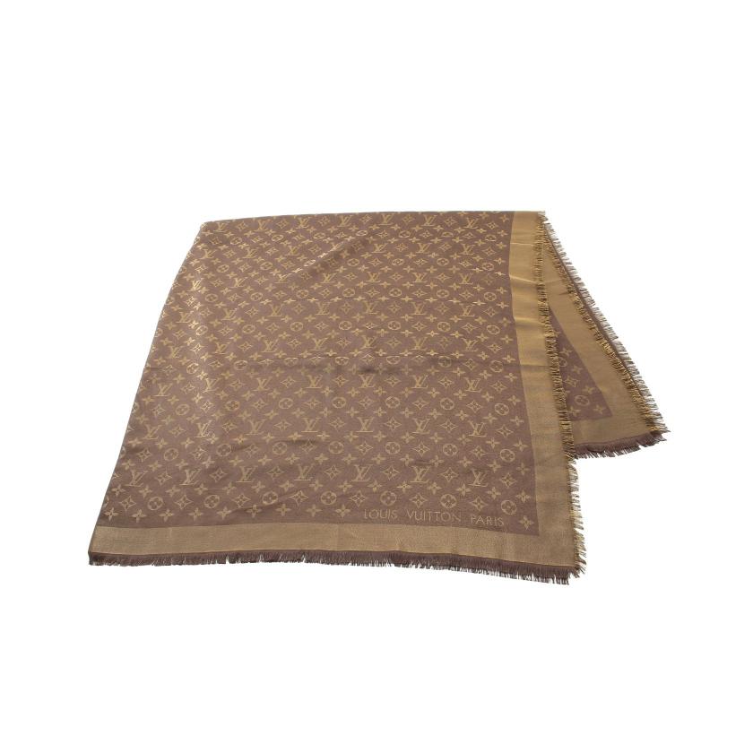 商品の良いところ LOUIS VUITTON モノグラム ストール ブラウン ...