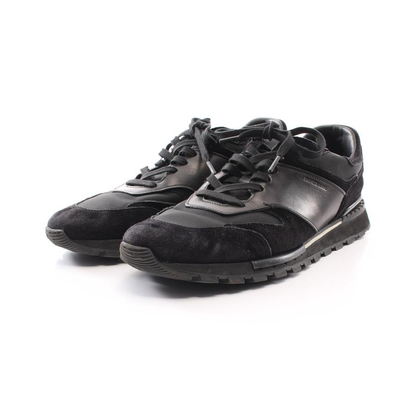 BERLUTI ブラック レザー スニーカー 9 YA0024 BERLUTI ブラック