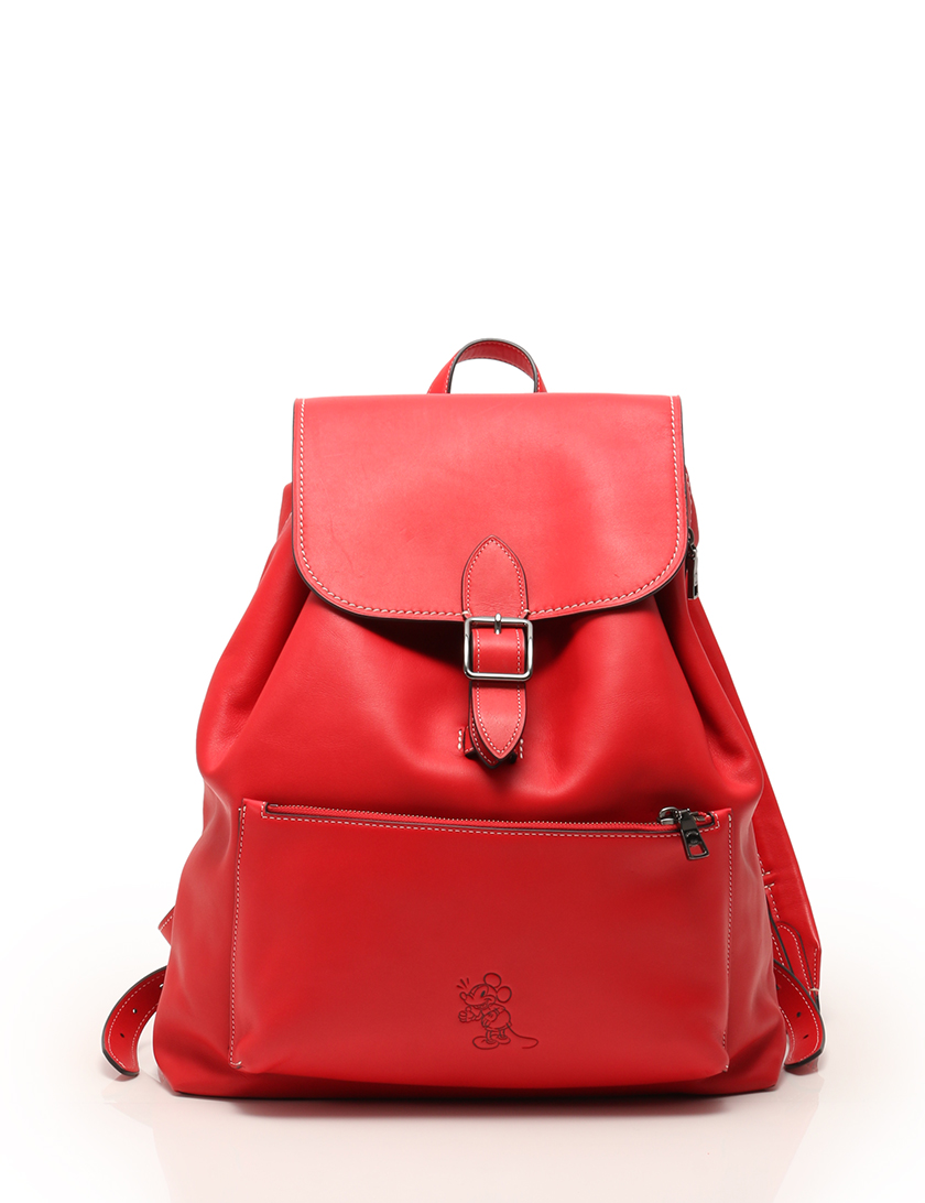 コーチ Coach ミッキー レインジャー バックパック リュック ディズニー グラブタンレザー 赤 ハイブランド ブランド専門の中古通販 サイト 870