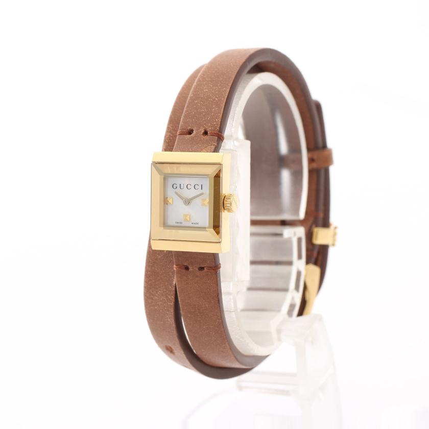 GUCCI ブラウンレザー 時計 GUCCI ブラウンレザー 時計