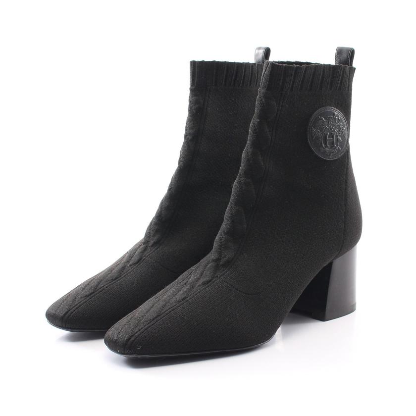 HERMES・シューズ・ヴォルベール60 ショート ブーツ ファブリック