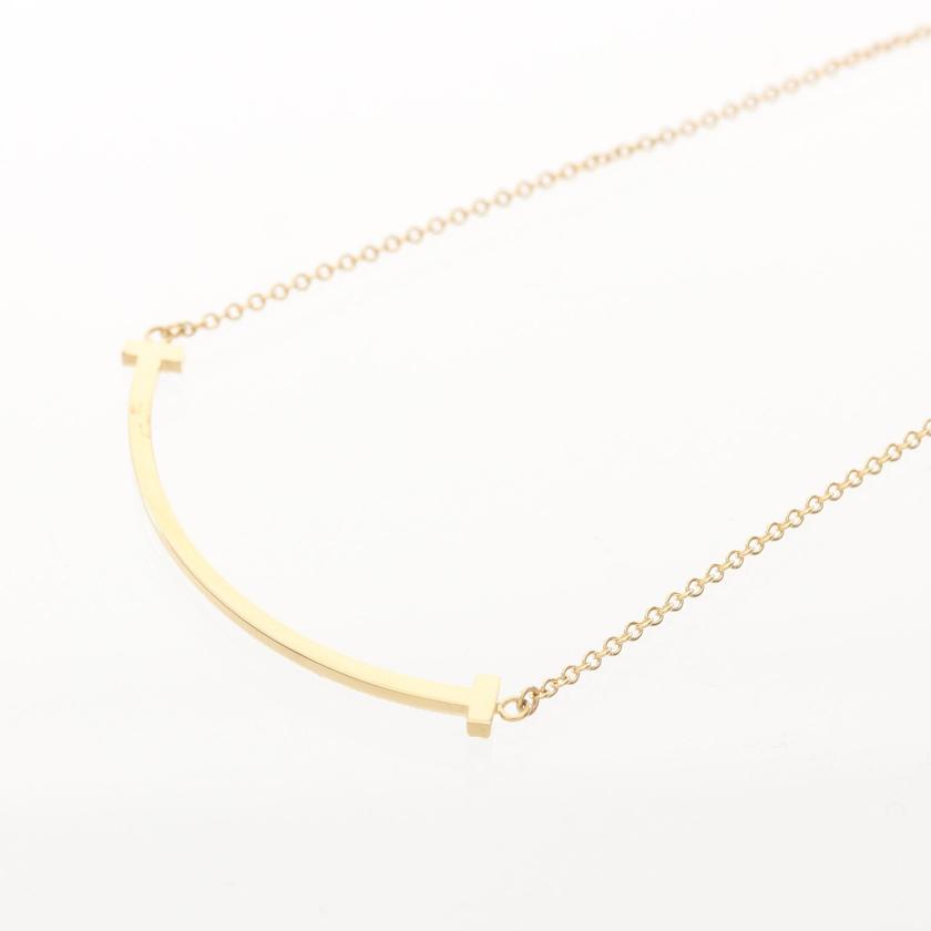 ティファニー Tiffany Co Tスマイル スモール ネックレス K18yg ダイヤモンド イエローゴールド ハイブランド ブランド専門の中古通販サイト 7461