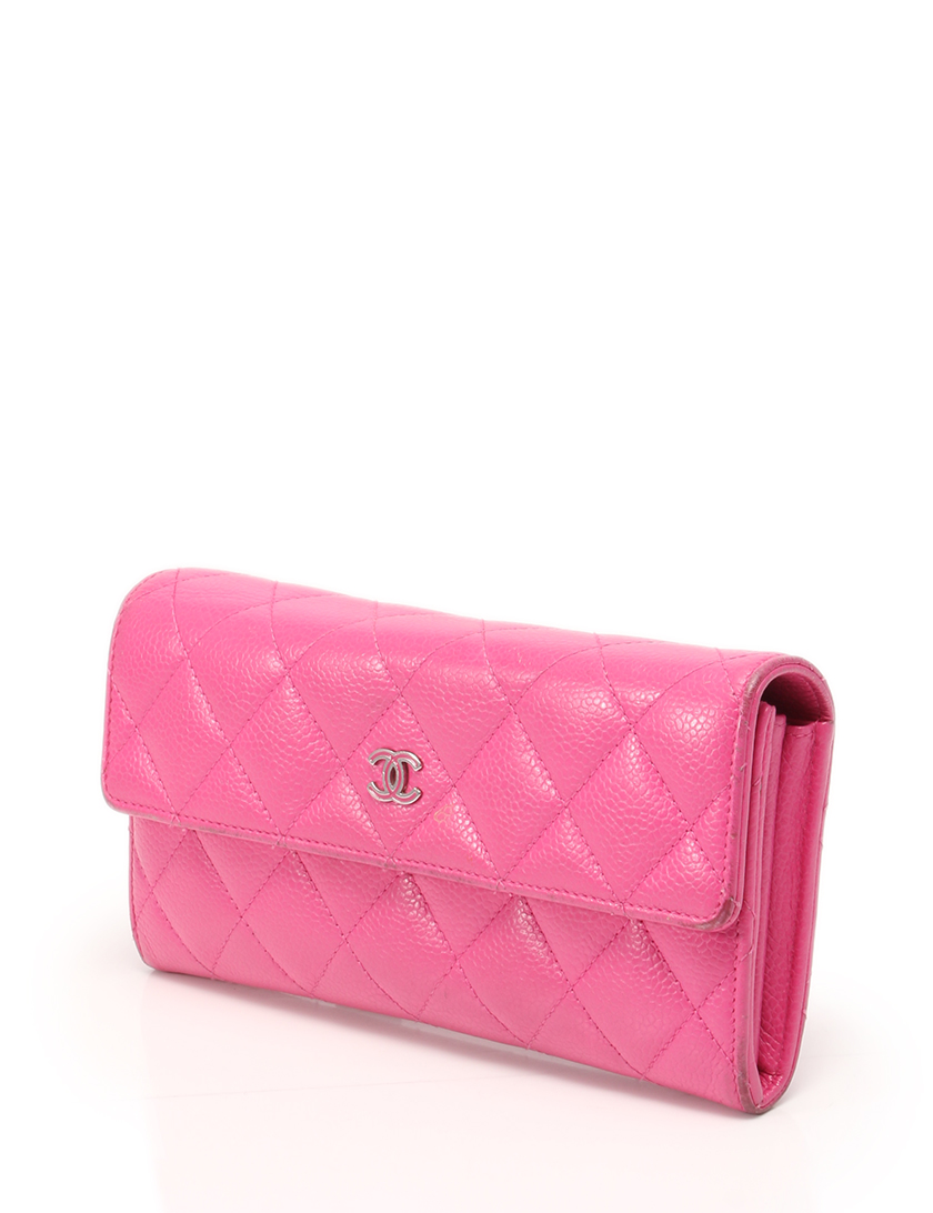 シャネル Chanel マトラッセ 長財布 ピンク ハイブランド ブランド専門の中古通販サイト 030