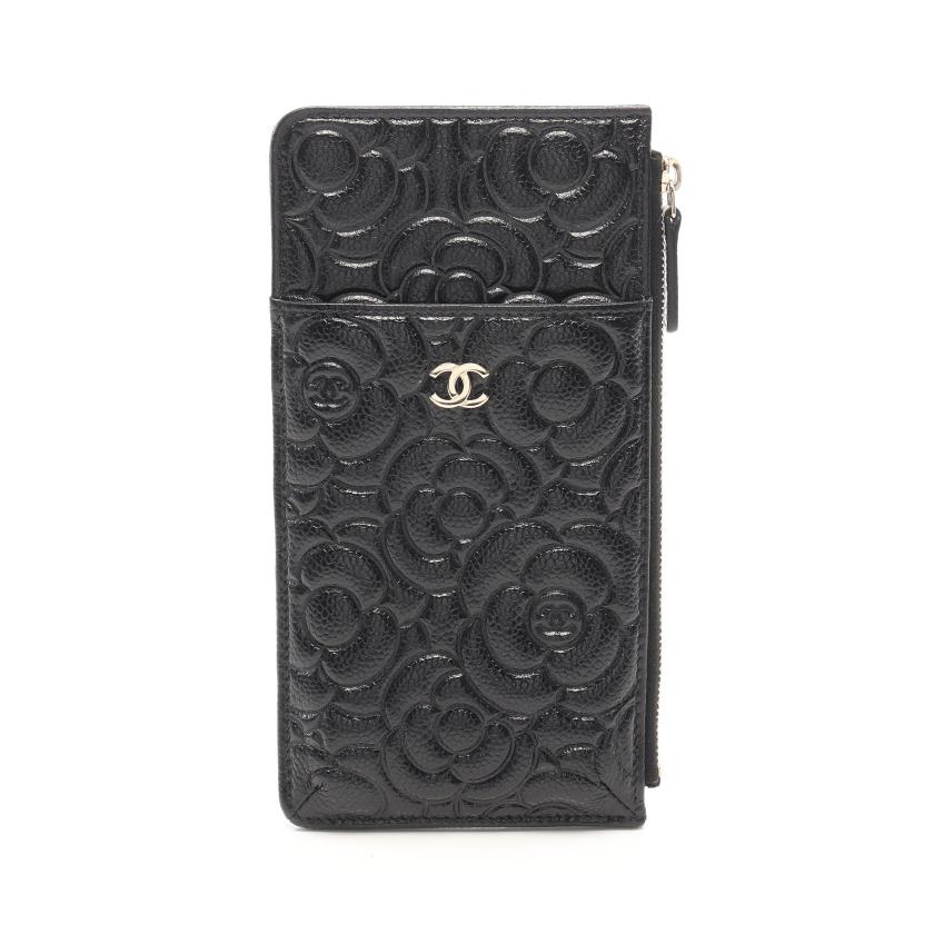 CHANEL・財布・小物・カメリア カードケース コインケース キャビア 