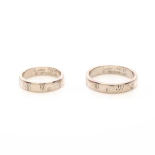 カルティエ(Cartier)ハッピーバースデー|ペア|リング|指輪|K18WG ...