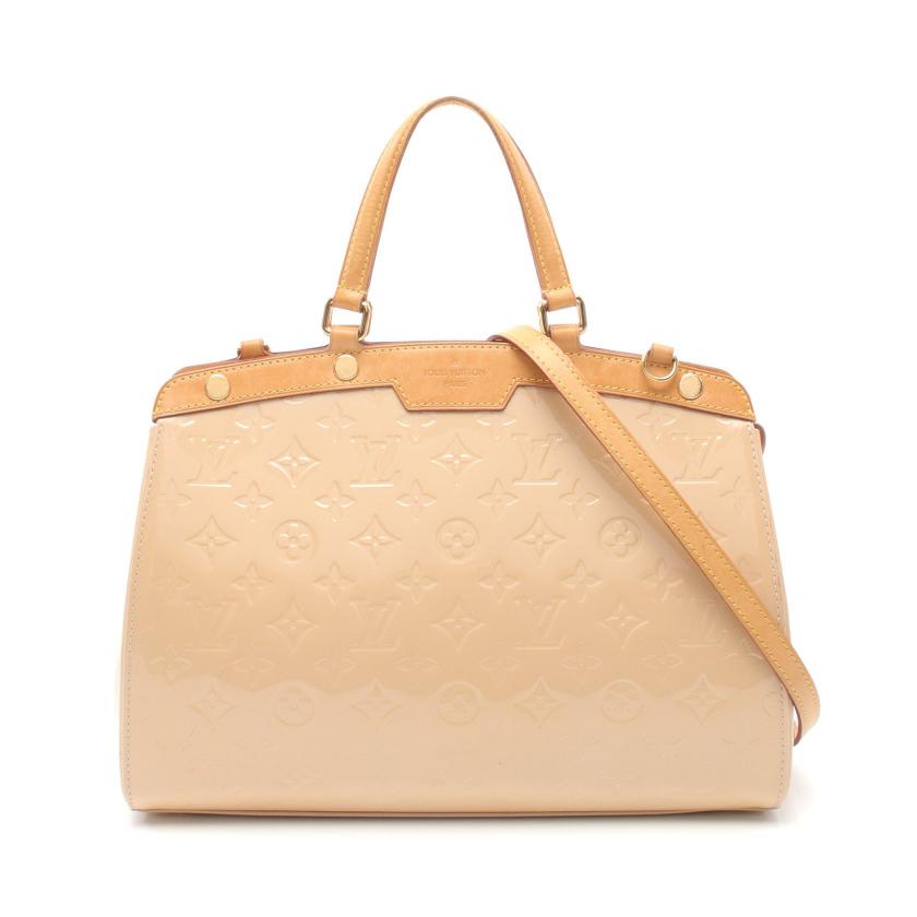 Louis Vuitton　ヴェルニ　ブレアMM　ベージュ ハンドバッグ LOUIS VUITTON・バッグ・ブレアMM モノグラムヴェルニ デュンヌ