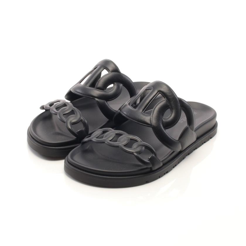 HERMES・シューズ・エクストラ シェーヌ ダンクル サンダル レザー