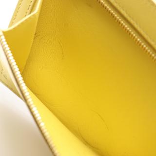 セリーヌ(CELINE)ストラップ|ラージ|マルチファンクション|二つ折り長財布|レザー|ベージュ|ライトイエロー|ハイブランド・ブランド専門の中古通販サイト(753133)