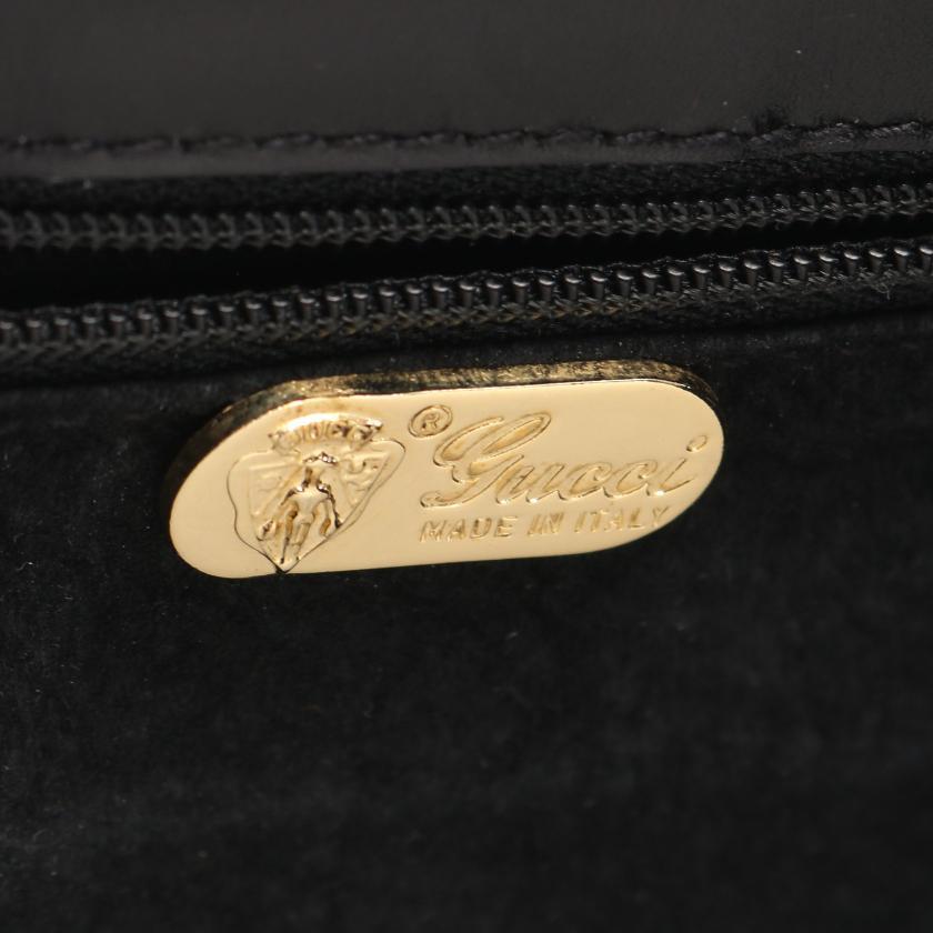 グッチ(GUCCI)オールドグッチ|ショルダーバッグ|レザー|ブラック ...