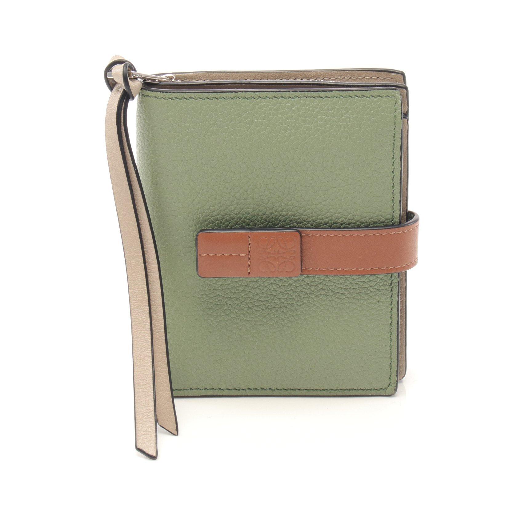 大特価!!】 【中古】LOEWE(ロエベ) コンパクトジップウォレット 2 公式販促 ラウンドファスナー ウォレット コンパクトジップ ロエベ 二つ折り 財布 ミニ 折り財布