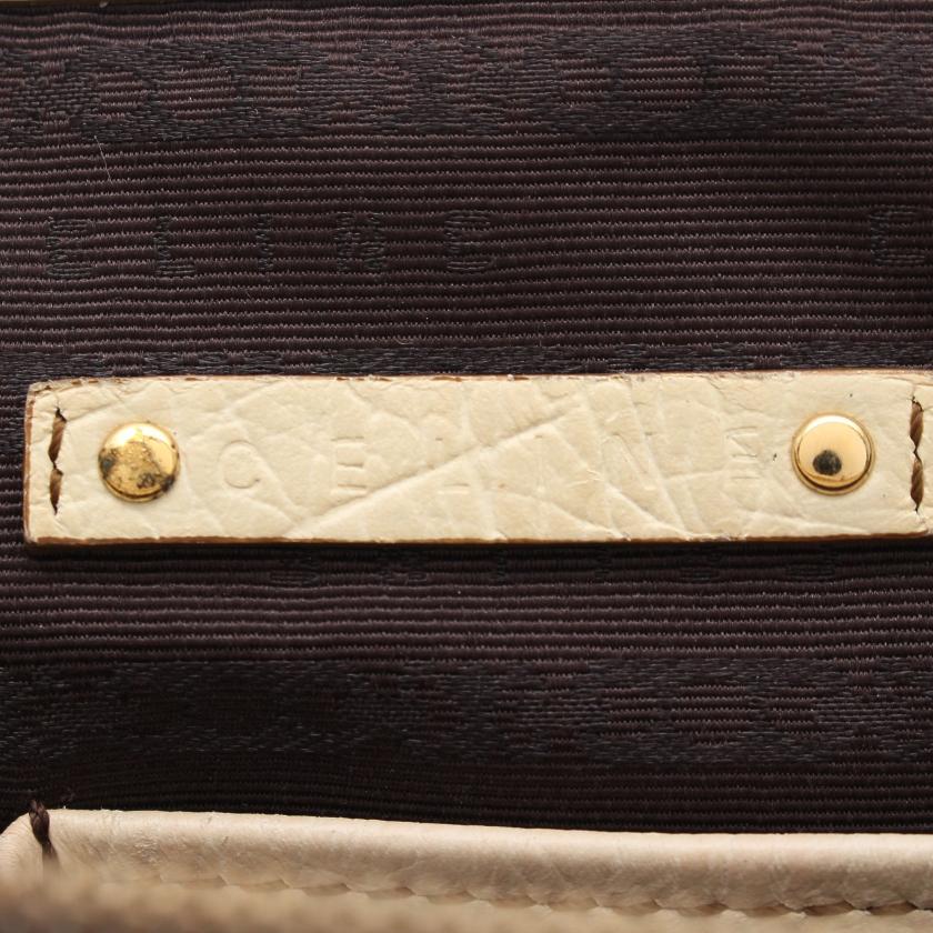 セリーヌ(CELINE)ブギーバッグ|ハンドバッグ|キャンバス|レザー|ライトブラウン|オフホワイト|ハイブランド・ブランド専門の中古通販サイト(755571)