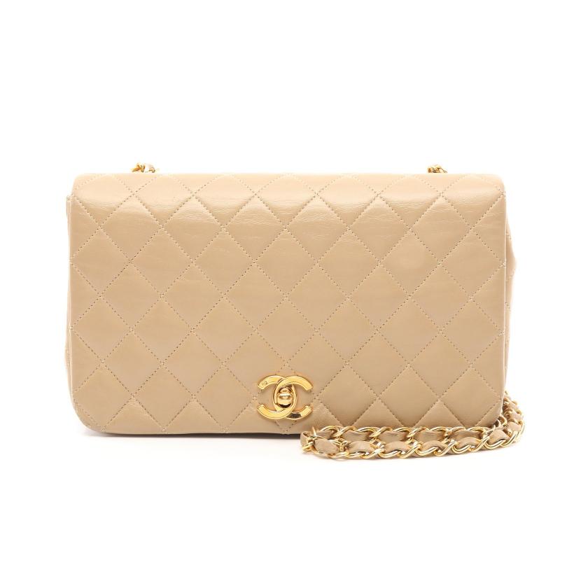 CHANEL・バッグ・マトラッセ フルフラップ チェーンショルダーバッグ
