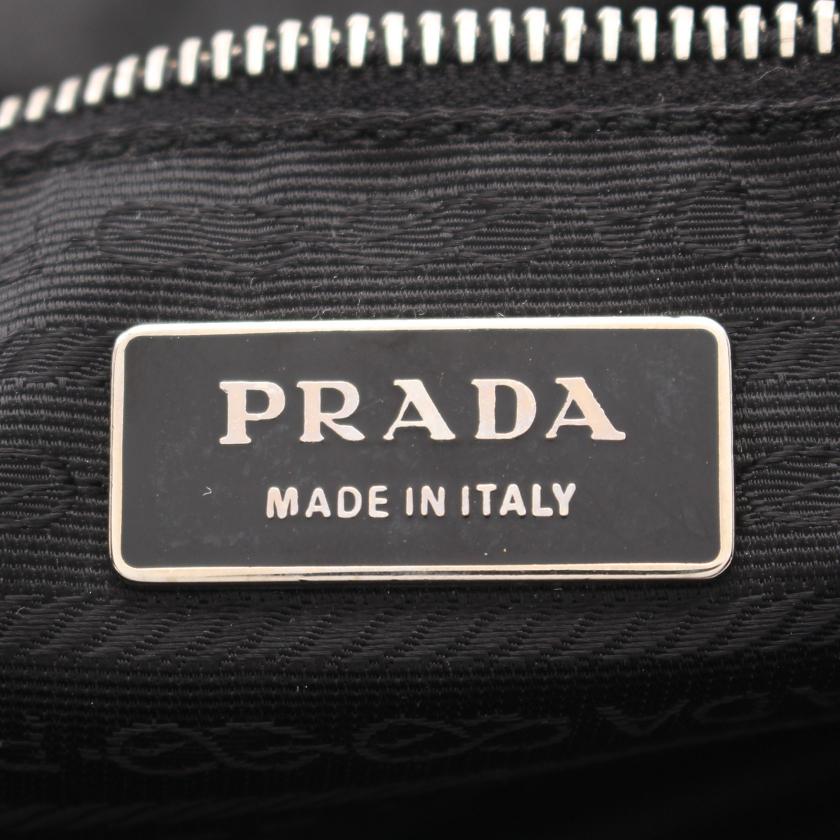 プラダ(PRADA)|ハンドバッグ|トートバッグ|ナイロン|レザー|ブラック|三角プレート|ハイブランド・ブランド専門の中古通販サイト(757463)
