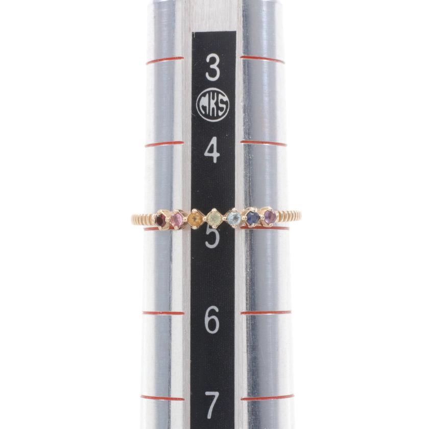 エテ(ete)|リング|指輪|K10YG|カラーストーン|イエローゴールド|マルチカラー|ハイブランド・ブランド専門の中古通販サイト(758195)