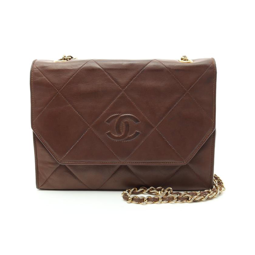 シャネル ラムスキン マトラッセ チェーン ショルダー バッグ ブラウン. 楽天市場】【CHANEL シャネル】マトラッセ チェーン ショルダー
