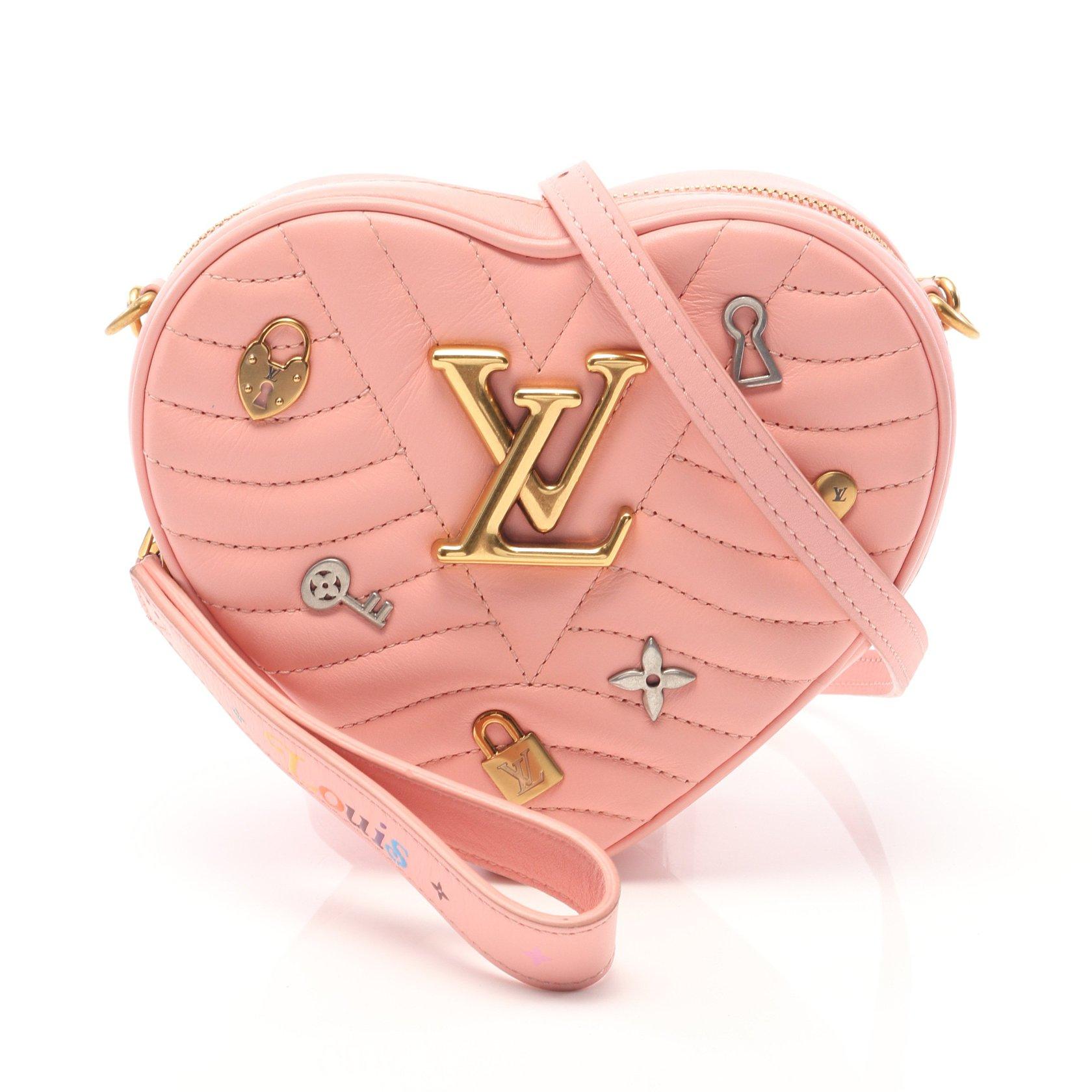 ルイヴィトン Louis Vuitton ニューウェーブ ハート バッグ ラブロック ローズポメット ショルダーバッグ レザー ピンク ハイブランド ブランド専門の中古通販サイト
