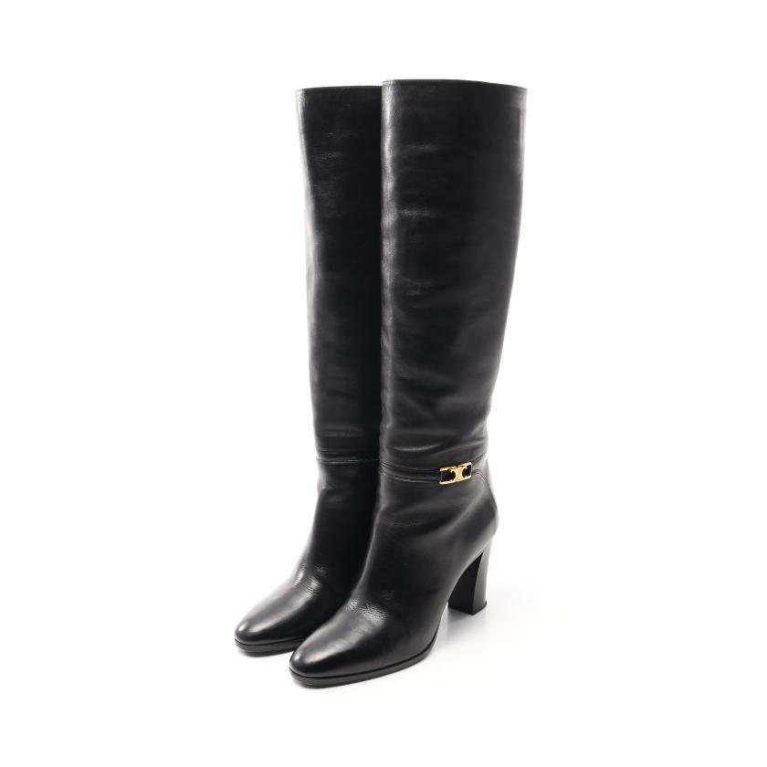 CELINE・シューズ・クロード ジョッキーブーツ レザー ブラック 