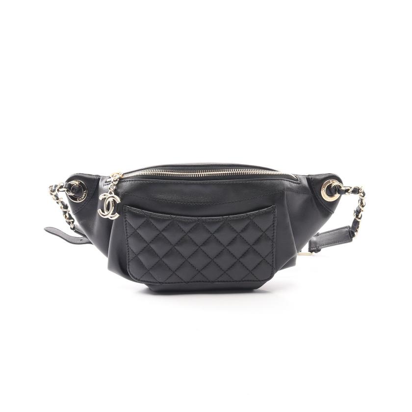 CHANEL・バッグ・マトラッセ ココチャーム ウエストバッグ