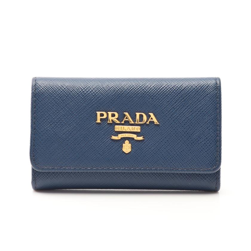 PRADA・財布・小物・SAFFIANO METAL 4連 キーケース レザー ダーク