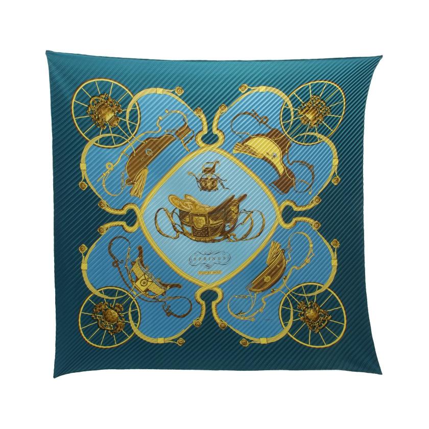 HERMES スプリングス シルクスカーフ HERMES Vintage Silk Scarf Carre 90 SPRINGS エルメス シルク