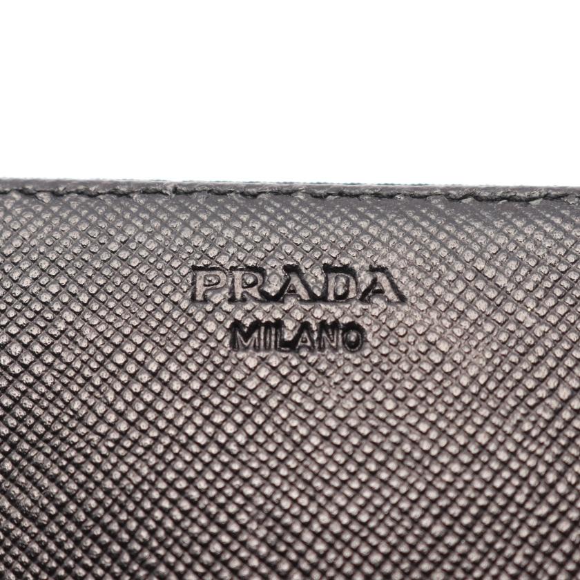 プラダ(PRADA)TESSUTO|二つ折り長財布|ナイロン|レザー|ブラック|ハイブランド・ブランド専門の中古通販サイト(766738)