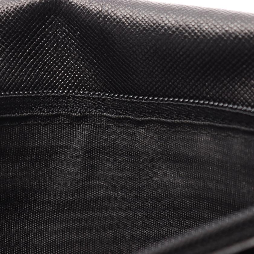 プラダ(PRADA)TESSUTO|二つ折り長財布|ナイロン|レザー|ブラック|ハイブランド・ブランド専門の中古通販サイト(766738)