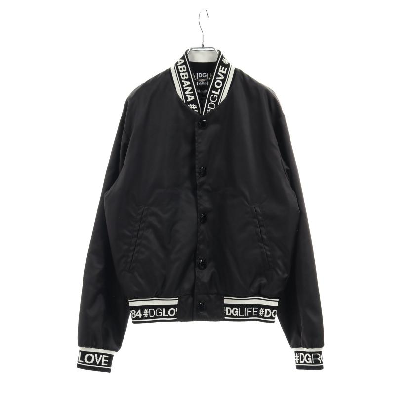 DOLCE&GABBANA・アウター・ ボンバージャケット ブラック アイボリー