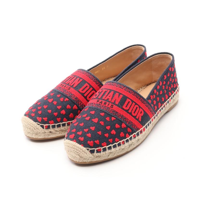 美品 Dior オブリーク エスパドリーユ スニーカー 37 ディオール 美品